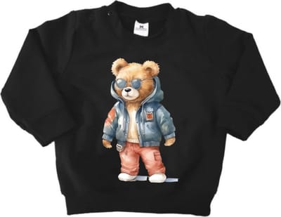 Jongens en Meisjes Sweater-Stoere Sweater met beer-Maat 56