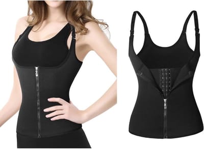Verstelbaar onderbust corset voor vrouwen, figuurvormend shapewear, taille cincher voor cosplay en speciale gelegenheden (Zwart)