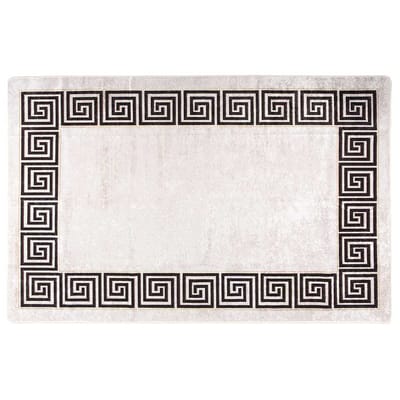 vidaXL - Vloerkleed - wasbaar - 160x230 - cm - lichtbeige