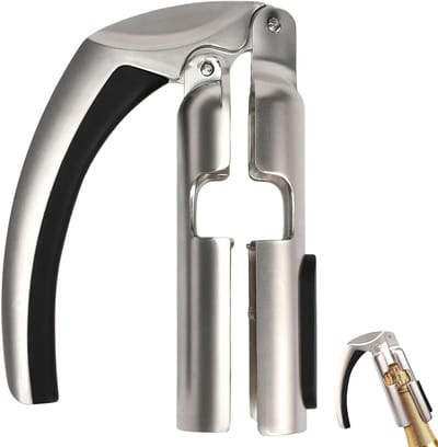 Flesopener van RVS met ergonomisch handvat voor eenvoudig openen van flessen en blikjes