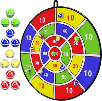 Dartbord voor kinderen - Spelbord - Kinderspel - Ronde vorm - 73 cm - Meerkleurig
