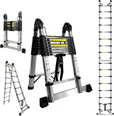 Vouwladder - Telescopische Ladder - Aluminium trap - ladder aluminium