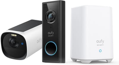 eufy Security S220 Video Deurbel + eufyCam E40 2K solar camera - Inclusief HomeBase 2 - Bundelvoordeel
