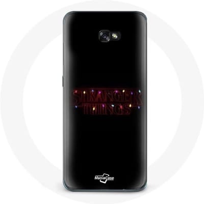 Coque pour Samsung Galaxy A5 2017 Stranger Things Affiche Logo Joyeux noël