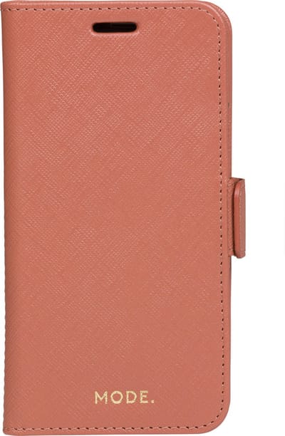 iPhone 11 Pro/Xs/X Bookcase hoesje - dbramante1928 - Effen Roze - Leer