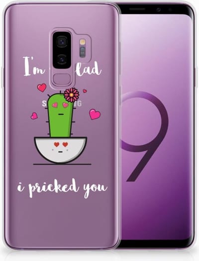 Samsung Galaxy S9 Plus Telefoonhoesje met Naam Cactus Glad