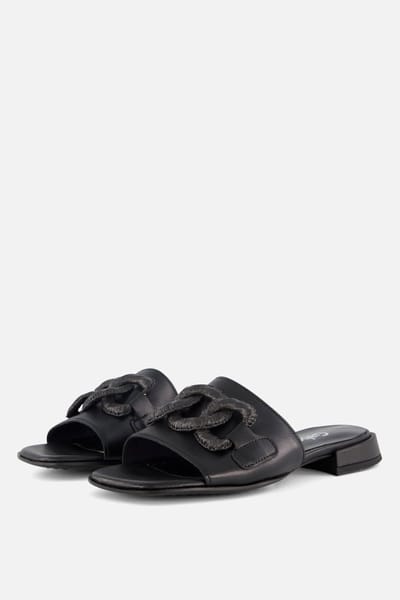 Gabor Gabor Slippers zwart Textiel