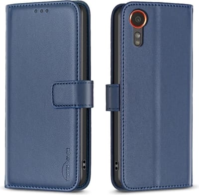 BINFEN Hoesje - Geschikt voor Samsung Galaxy Xcover 7 Hoesje - BINFEN Color Book Case - Blauw