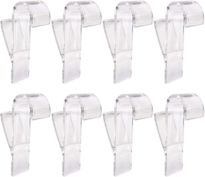 Dailygoods - 8-delige Badkamer Radiator Haak - Transparante Plastic Hangers zonder Boren