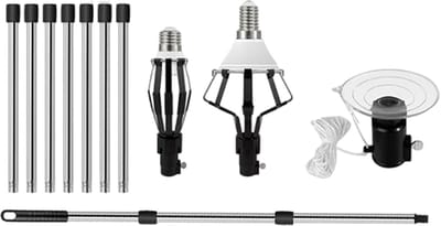 Lampenwissel Gereedschap - Plafondlamp Verwisselaar - Hoge Lampen Vervangen - Telescopisch Verstelbaar - 39 cm Lengte