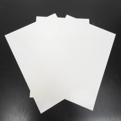 Set van 3 witte plakvellen 47x33cm voor motor cross enduro TT