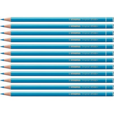 STABILO Original - Kleurpotlood - Voor Haarfijne Lijnen - Met Elastische Kern - cyaanblauw - per stuk