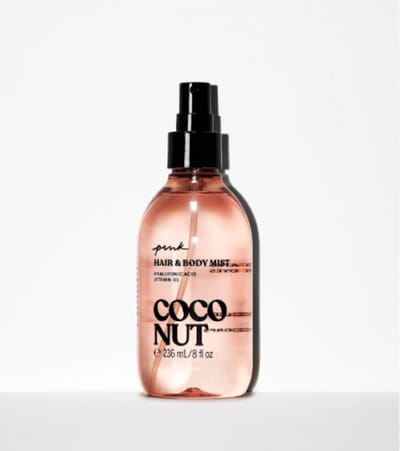 Victoria’s Secret Coconut Hair & Body Mist 236ML – Alcoholvrije Hydraterende Geur met Hyaluronzuur & Vitamine B5