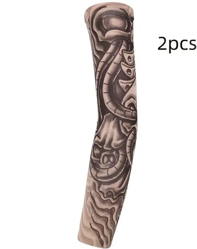 Livano Tattoo Sleeve - Voor Volwassenen - Mouw - Tatoeage - Arm Warmer - Zonbescherming - UV Beschermend - 1 Paar