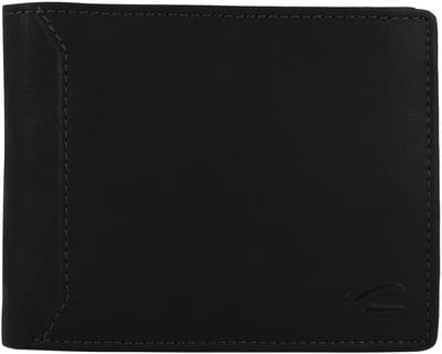 camel active Leren portemonnee Ocean Horizontal Wallet Black zwart