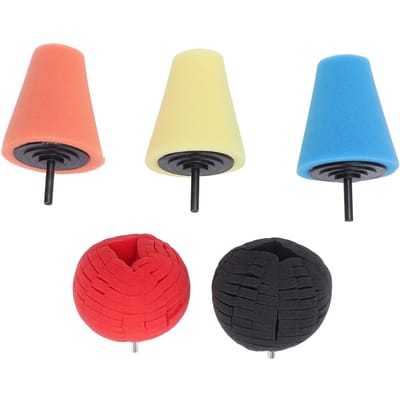 Kit de polissage en mousse multifonctionnelle de 4 pouces pour moyeu de roue de voiture beige