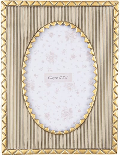 Clayre & Eef Fotolijst 10x15 cm Beige Kunststof