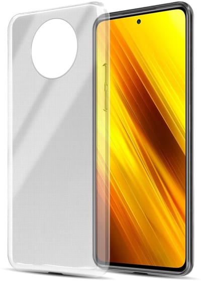 Cadorabo Hoesje geschikt voor Xiaomi POCO X3 NFC in VOLLEDIG TRANSPARANT - Beschermhoes gemaakt van flexibel TPU Silicone Case Cover