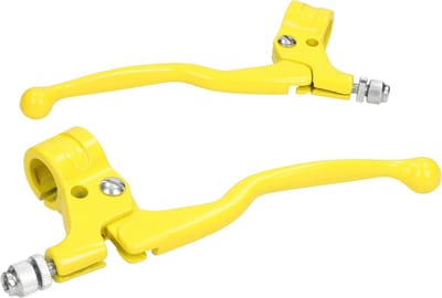 Remgreep Set Puch Maxi / Honda Camino / Peugeot 103 / Peugeot 104 / Universeel Bromfiets Geel Lang model