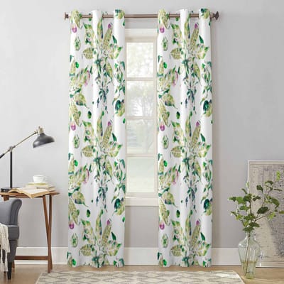Handgetekende Bladeren Planten Raamgordijnen voor Woonkamer Luxe Slaapkamer Gordijn Keuken Jaloezieën Draperieën Gordijnen 135W x 60H(cm) x1 white