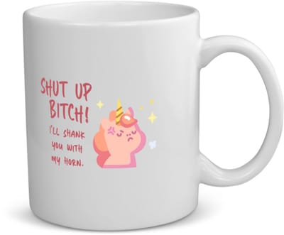 Akyol - unicorn cadeau - koffiemok - theemok - Unicorn - eenhoorn verjaardag - met opdruk - verjaardag cadeaum - leuke grappige - cadeau voor hem en haar - met tekst - 350 ML inhoud