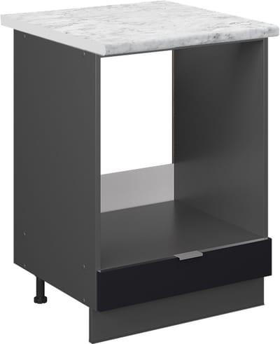 Vicco Fame-Line Ovenombouwkast – 60 cm, WB Marmer Zwart gestreept