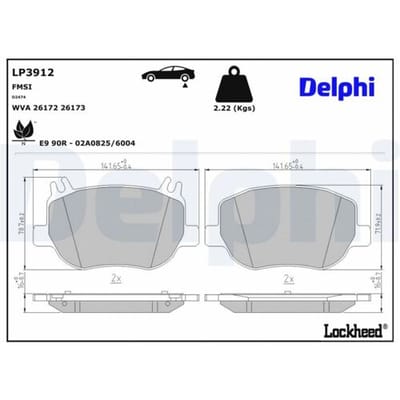 Remblokset DELPHI LP3912