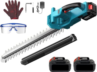 Elektrische heggenschaar - Snoeischaar snoeien - Tuinonderhoud snoeien - Inclusief 2 accu's - 82 cm lengte - groen