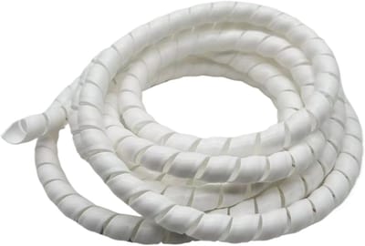Spiraalkabelbescherming - Flexibele Organizer - Kabelbeheer Thuis - Temperatuurbestendig - 2 meter - Wit