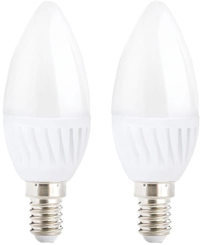 Kobi Premium LED Lamp E14 - 9W - 900lm - 3000K Warm Wit - 230V - Ø37mm - Voor Tafellamp, Nachtkastlamp of Compact Armatuur - 2 stuks