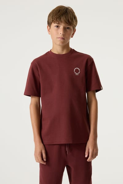 GARCIA Jongens Print T-shirt Rood Korte mouw