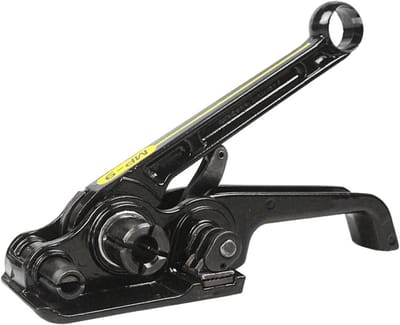 Elektrische omsnoeringsmachine - Verpakkingsband spanner - Pakketten Zekeren - Ergonomische ratelgreep - 12-19mm bandbreedte - Grijs