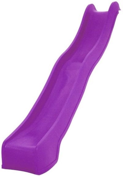 Losse Aanbouw Module Glijbaan / Afrijzer 3 meter Violet voor platformhoogte 150cm | Schuifaf 300cm van HDPE Kunststof voor o.a. Speeltoestel en Speelhuis