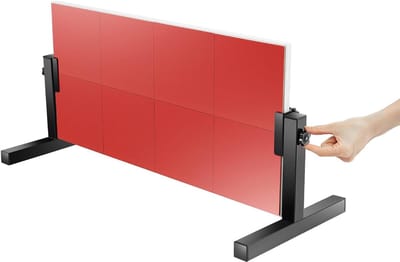 Tafeltennis-rebound-wand, tafeltennis-rebound-apparaat met 8 rubberen platen en steunframe, 360° verstelbaar, geschikt voor zelfstandige training binnen en buiten