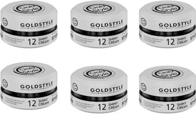 Gold Style Haar Wax 12 SHINY CREAM (6 Stuks)- Styling haar wax - Haar Wax Mannen