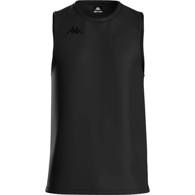 Kappa Ileo Mouwloos T-shirt Zwart S Man