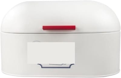 Broodopbergbox - Broodtrommel Keuken - Keuken Organiseren - Grote Capaciteit - 34 x 18 x 19.5cm - Wit