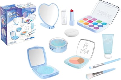 Make-up set kinderen - Speelgoed cosmetica - Doen alsof spel - Veilige materialen - 15.5 x 14 x 6 cm