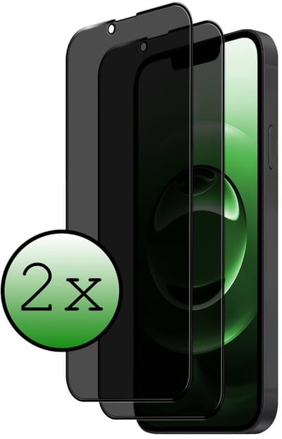 Screenprotector - 2 Stuks Geschikt voor Apple iPhone 16e - Privacy Filter - Beschermglas - Gehard Glas - Tempered Glass - Screen Protector