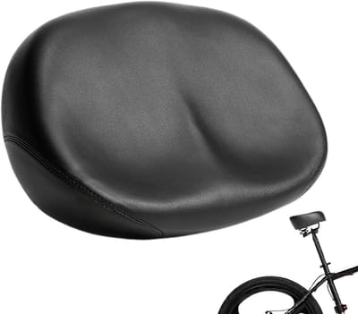 Fiets Zitkussen - Fietszadelhoes Schokabsorberend - Comfortabel Fietsen - Ergonomische Vorm - Universeel - Zwart