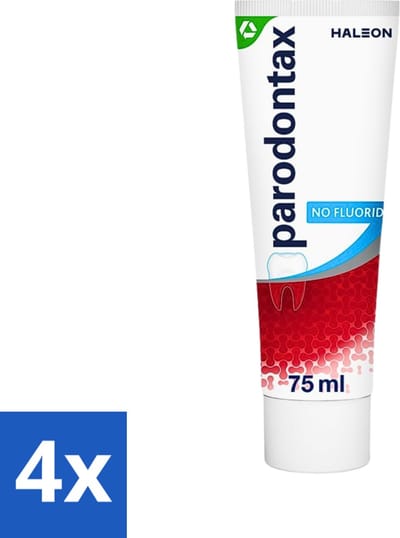 Parodontax - Tandpasta - Fluoride Vrij - 75ml - Voordeelverpakking - 4 stuks