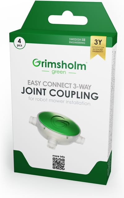 Grimsholm green gesplitste koppeling - robotmaaier - 4 stuks - vochtbestendig - max 50V - wit - groen