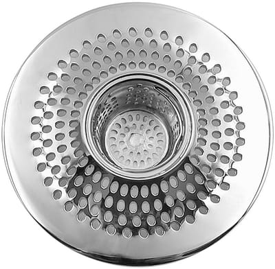 Dailygoods - Douche Haarvanger - Haarfilter - Roestvrijstaal - Afvoerafdekking - Voor Badkamer en Keuken - Geschikt voor Wastafel en Badkuip