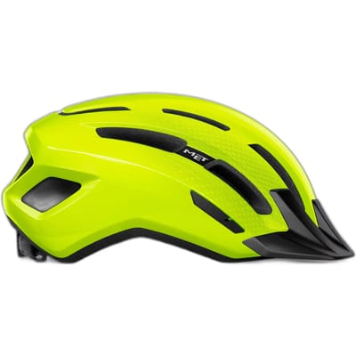 MET Downtown Fietshelm Mannen & Vrouwen – Fietshelm Racefiets Volwassenen – E-Bike – Trekking – Maat S/M (52-58cm) – Fluor Yellow (Geel)