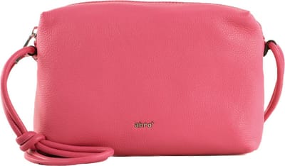 abro Schoudertas Leather Dalia Crossbody Bag Knotted Big Pink Roze