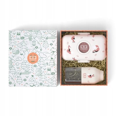 Monbento Tresor Lunchbox & Positief 3 Fles - Cinnamon Fox Set