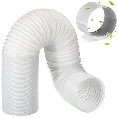 Flexibele Afvoerslang met Adapter - 150 mm x 1,5 m voor Airconditioning, Wasdroger en Afzuigkap