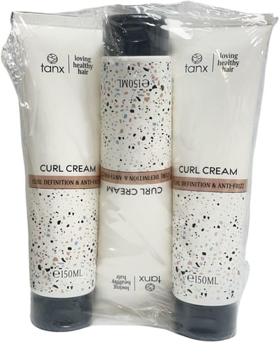 3 x Tanx Professionele Curl Cream 150 ml Krulcreme Kruldefinitie & Anti Frizz By Paris