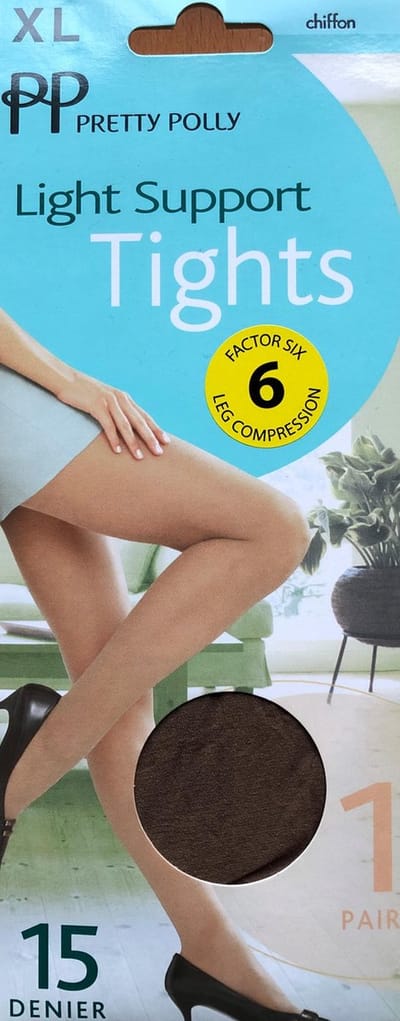 Pretty Polly Panty - Shaping - Panty - Licht Corrigerend - 2 paar voordeelverpakking - 15 Den. - XL - Chiffon