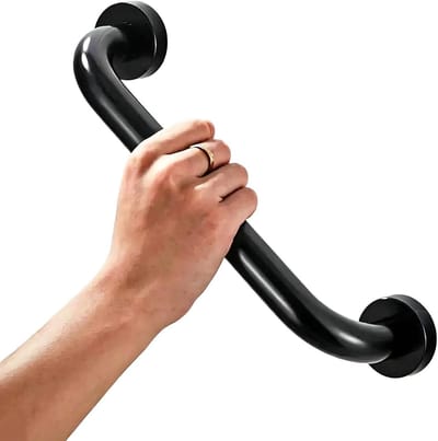 Veiligheidsbeugel - Steunhandgreep Badkamer - Veilige Ondersteuning - Roestvrij Staal - 50 cm - Zwart